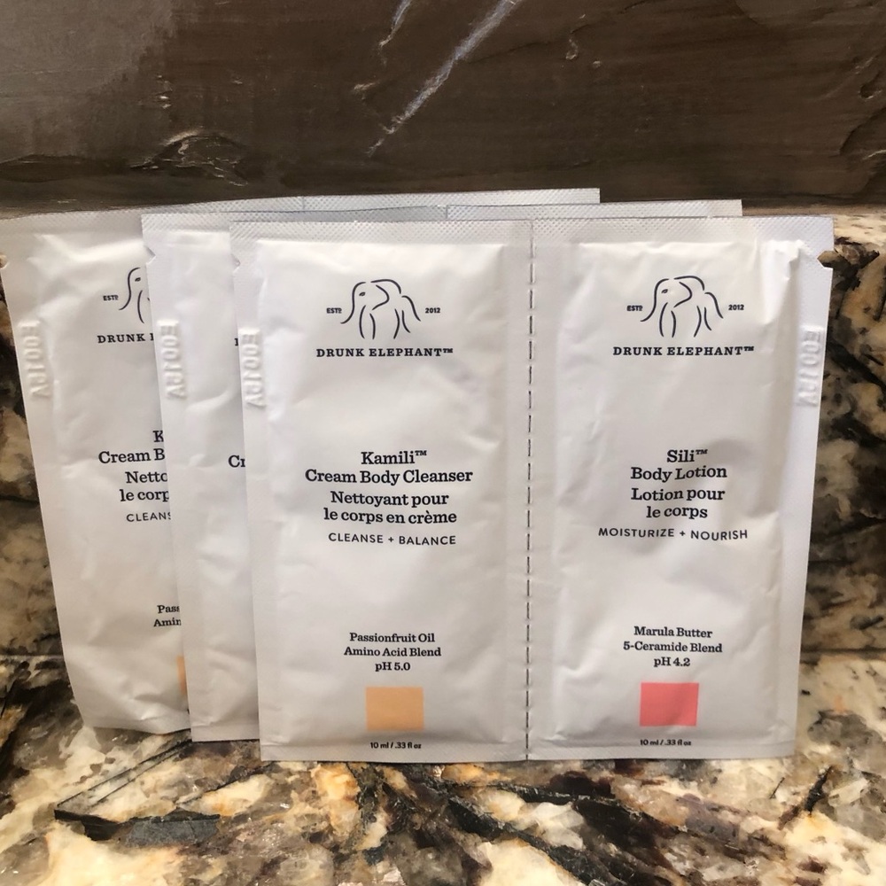 Set of 3 Drunk Elephant Sample Packs 10ml Each